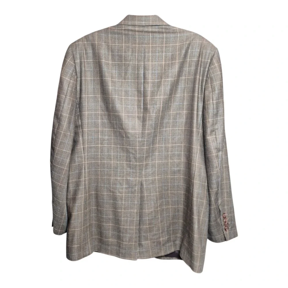 VTG Ralph Lauren Men's 42L Silk Wool Glen Plaid Sport Coat Blazer Preppy Classic